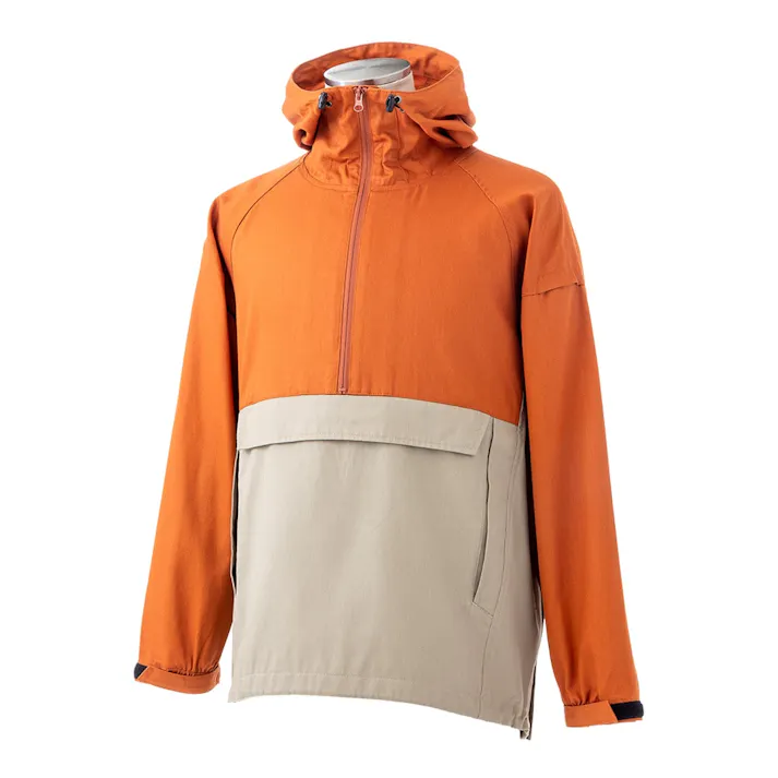 アノラックパーカー オレンジ×ブラウン L(販売終了)