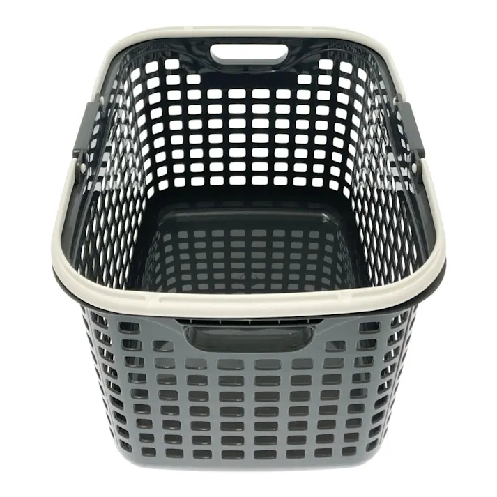 ランドリーバスケット M グレー