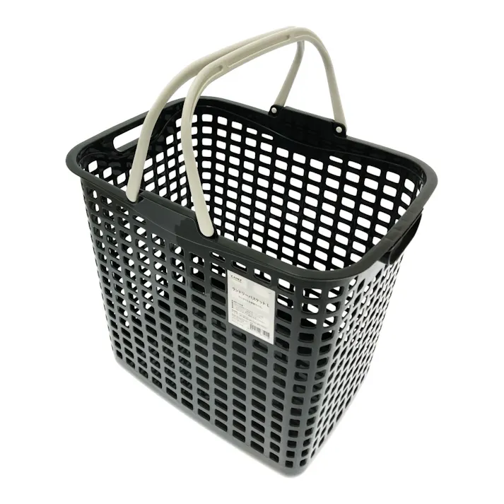 ランドリーバスケット L グレー