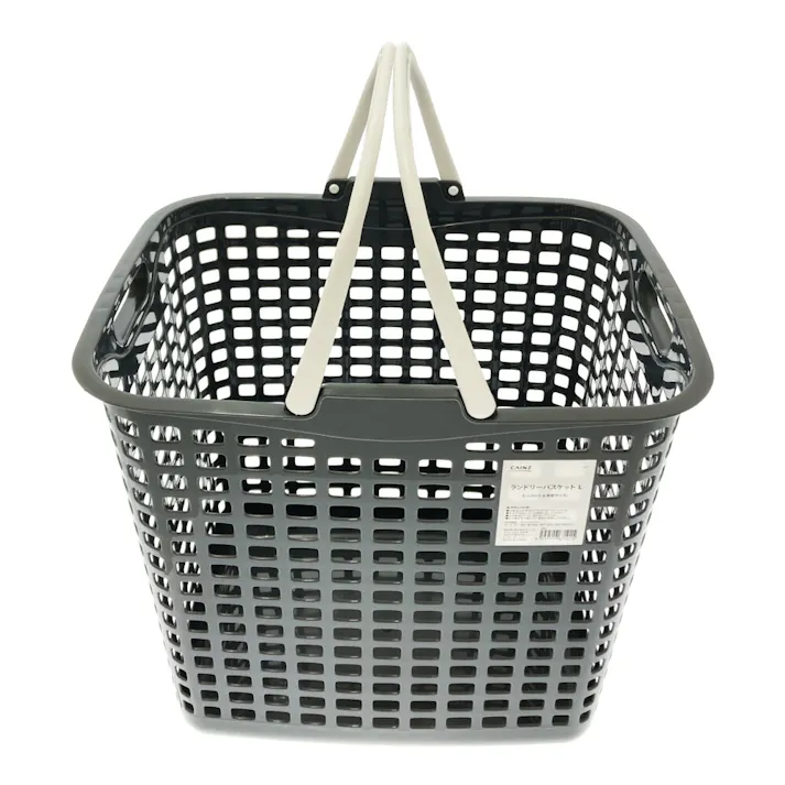 ランドリーバスケット L グレー