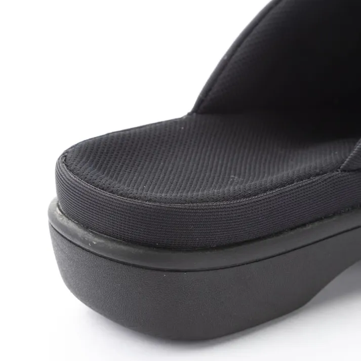 抗菌防臭軽量極厚立体ソールサンダル ブラック L