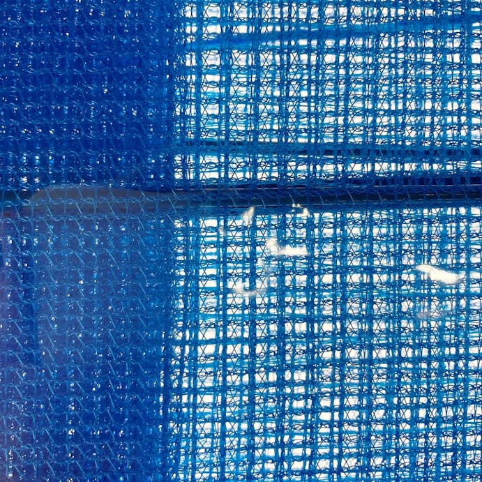 3段式もの干しネット ブルー 45×45×55cm