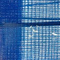 3段式もの干しネット ブルー 45×45×55cm