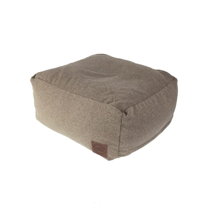 ペット用スクエアビーズクッション カーキ