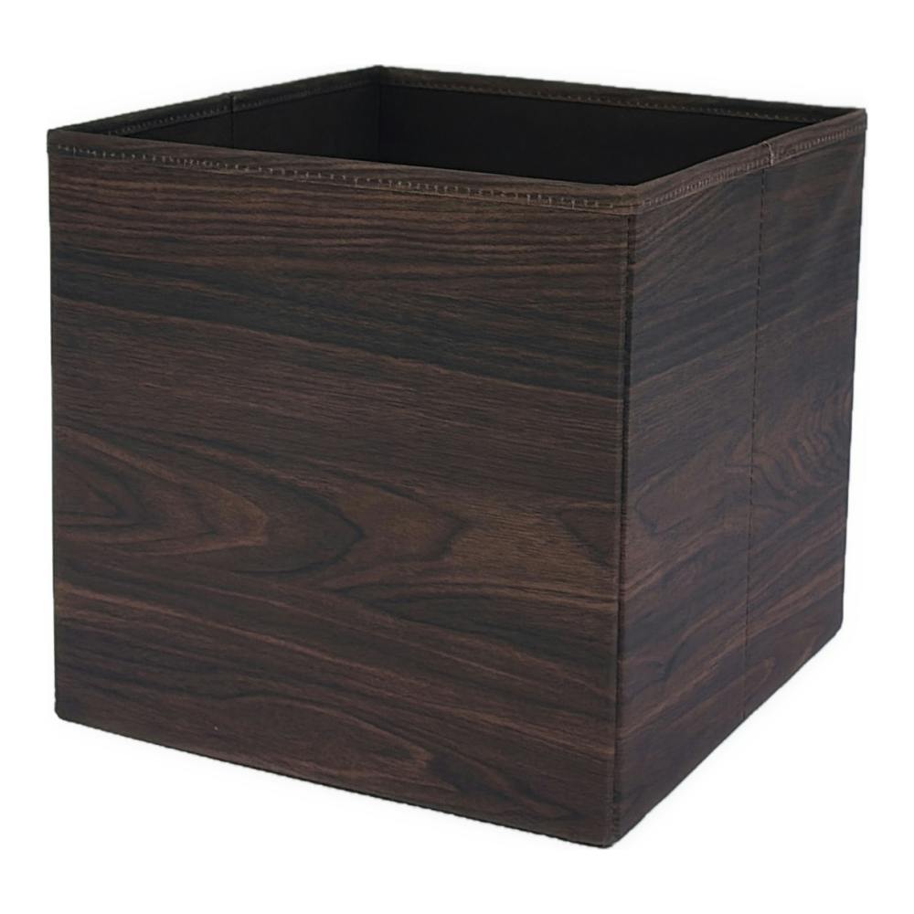 収納スツール 木目ブラウン 32×32×31cm | チェア・椅子・スツール 通販