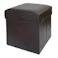 収納スツール ブラックレザー 32×32×31cm