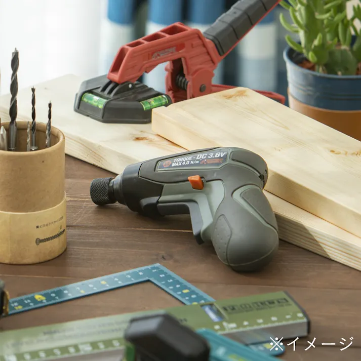 Kumimoku 3.6V充電式ミニドリル&ドライバー ブルー KDC-02A