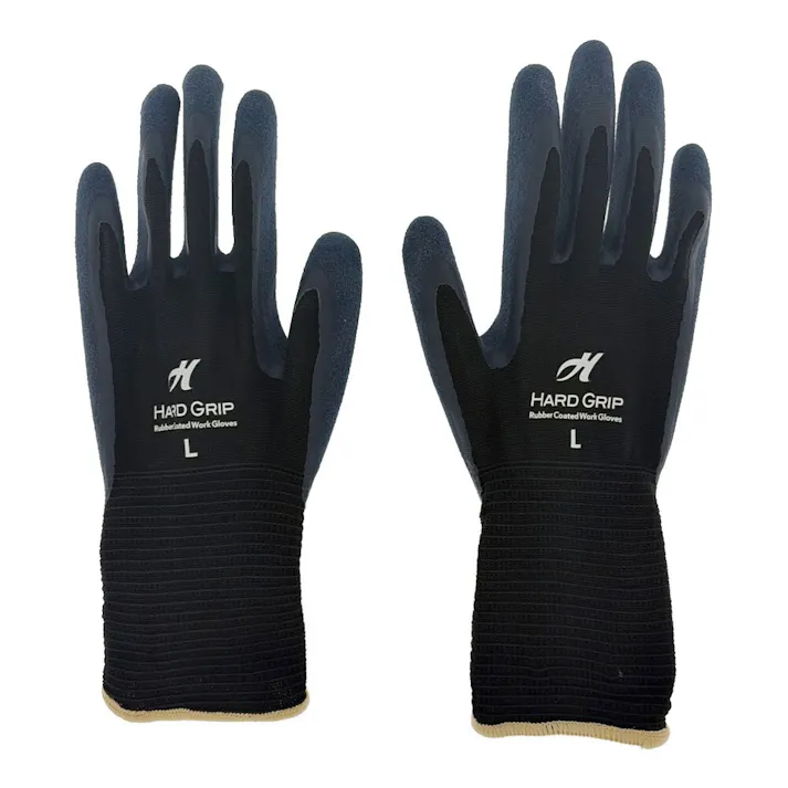 カインズ やわらかくて高いグリップ力があるゴム手袋 ブラック L