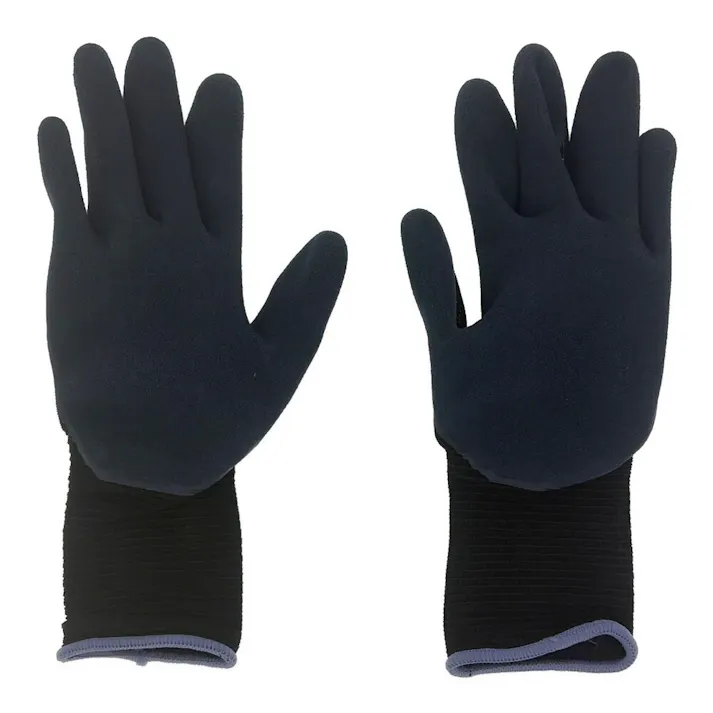 カインズ やわらかくて高いグリップ力があるゴム手袋 ブラック LL