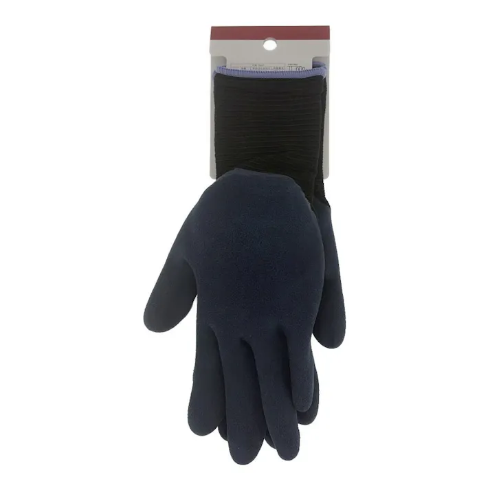 カインズ やわらかくて高いグリップ力があるゴム手袋 ブラック LL