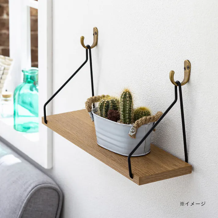 壁掛けシェルフ ナチュラル L