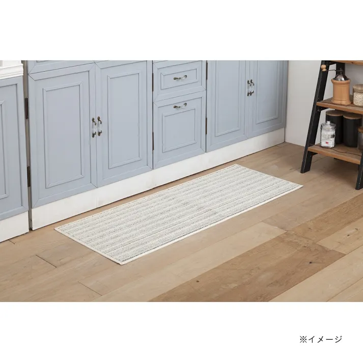 抗菌 ずれにくい W消臭+防ダニファブリーズキッチンマット ベージュ 45×180cm(販売終了)
