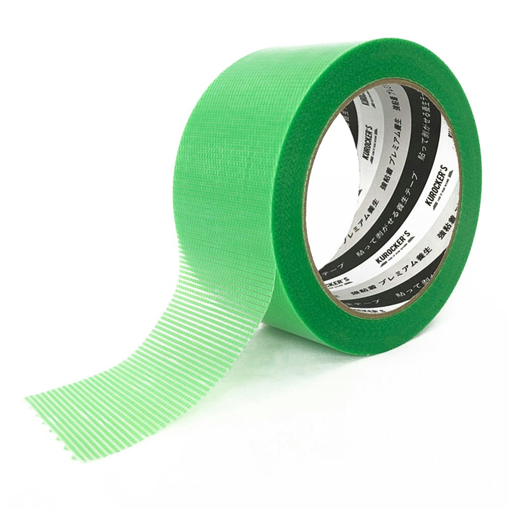 養生テープ 50mm 養生用 布テープ デンカ 養生職人 #650 （緑・透明・橙） 幅50mm×長さ25m×厚さ0.116mm 5ケース（30巻入×5ケース)  HA - 2