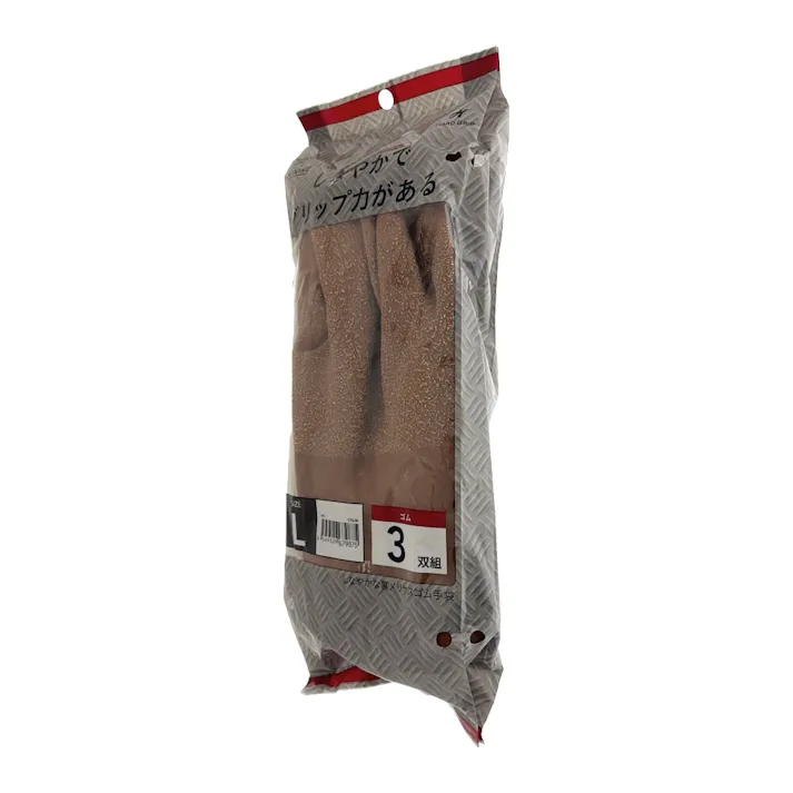 カインズ しなやかな裏メリヤスゴム手袋 3双組 L