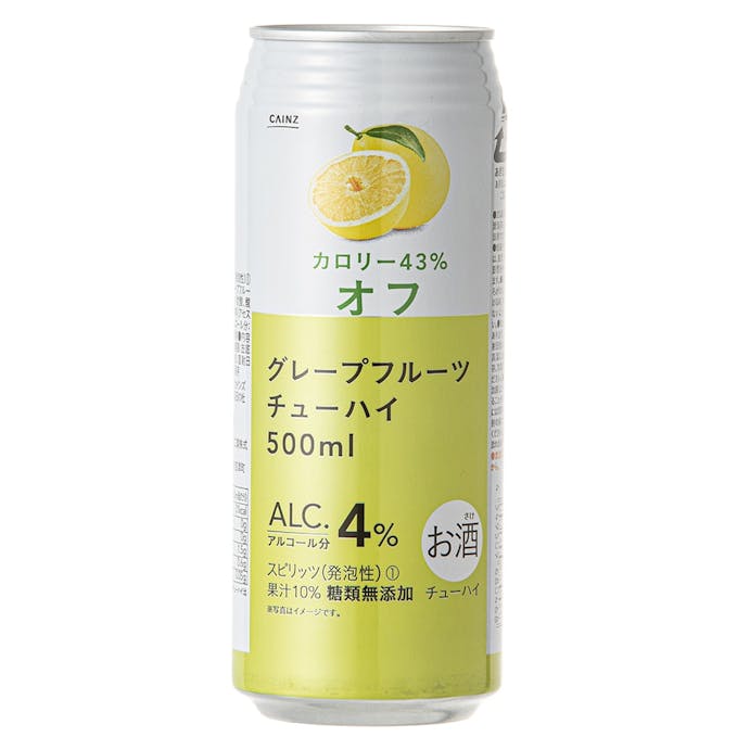 【ケース販売】カロリー43%オフ グレープフルーツチューハイ 500ml×24本