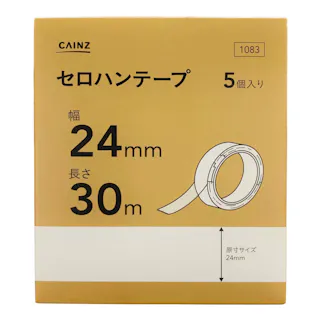 セロハンテープ 24mm×30m 5個入り