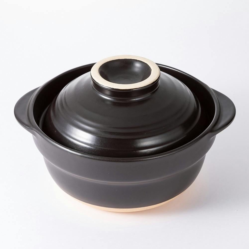 蓋がお茶碗になる軽量土鍋黒5号(販売終了) | 鍋・やかん 通販