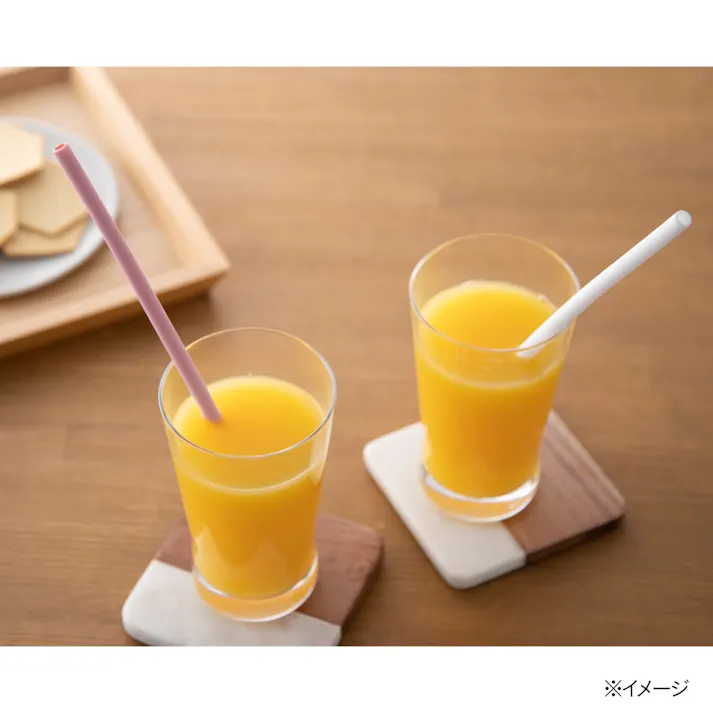 シリコンストロー 4本セット(ブラシ付き)