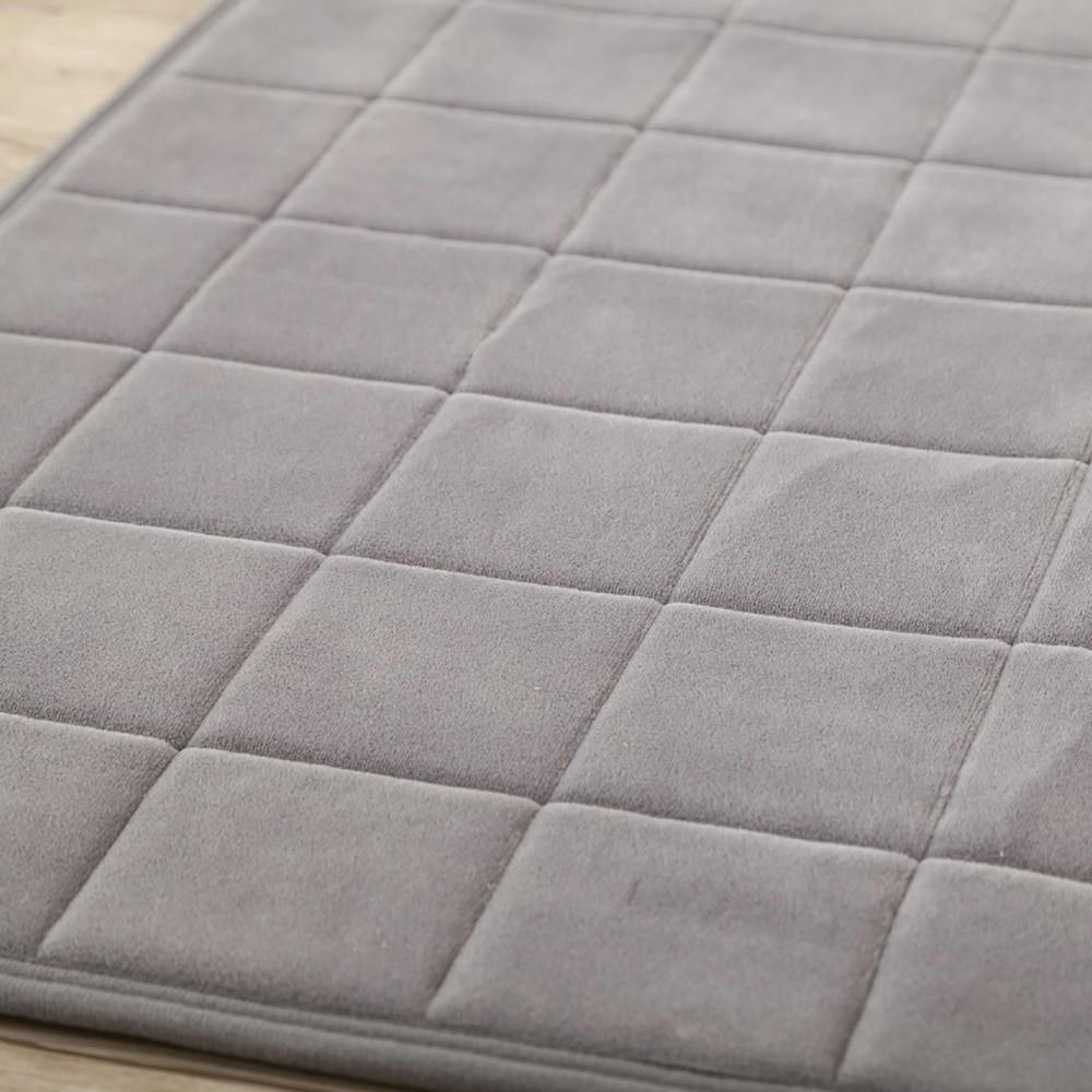 空気が通るもちもちキルトラグ グレー 185×185cm(販売終了) | ラグ