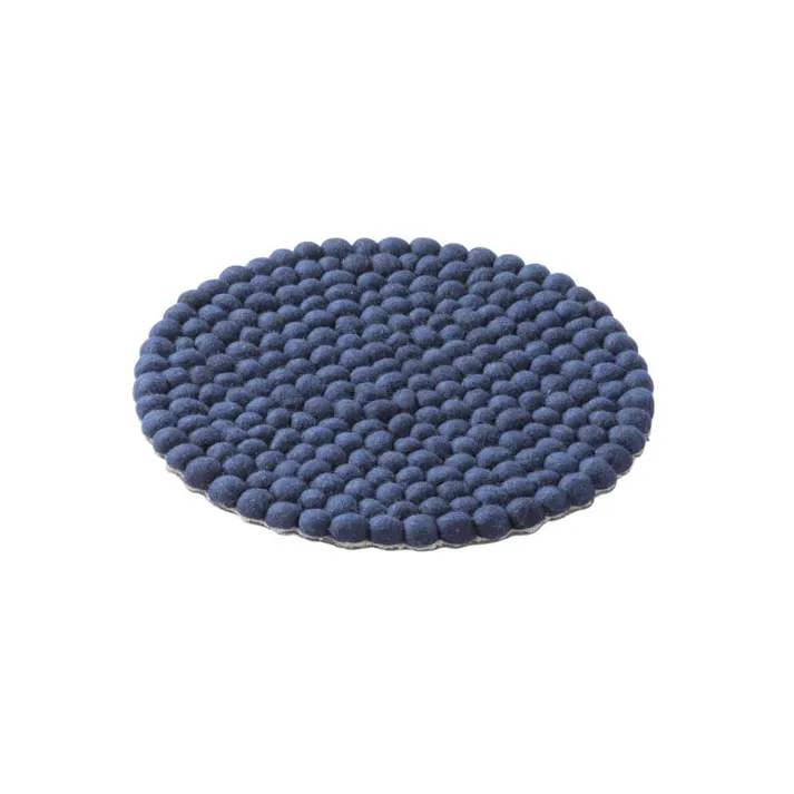 ウールフェルトマット 直径40cm ダークグレー