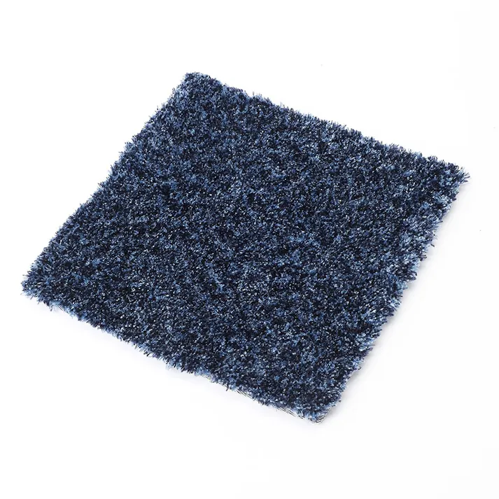 洗えるシャギーマット ネイビー 40×40cm
