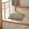洗えるシャギーマット グリーン イエロー 40×40cm