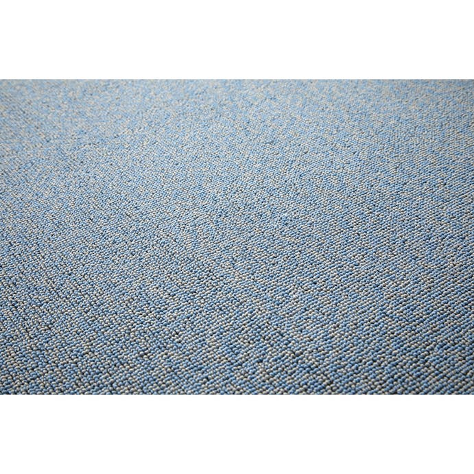 抗菌防臭 洗えるミニラグ ブルー 50×150cm