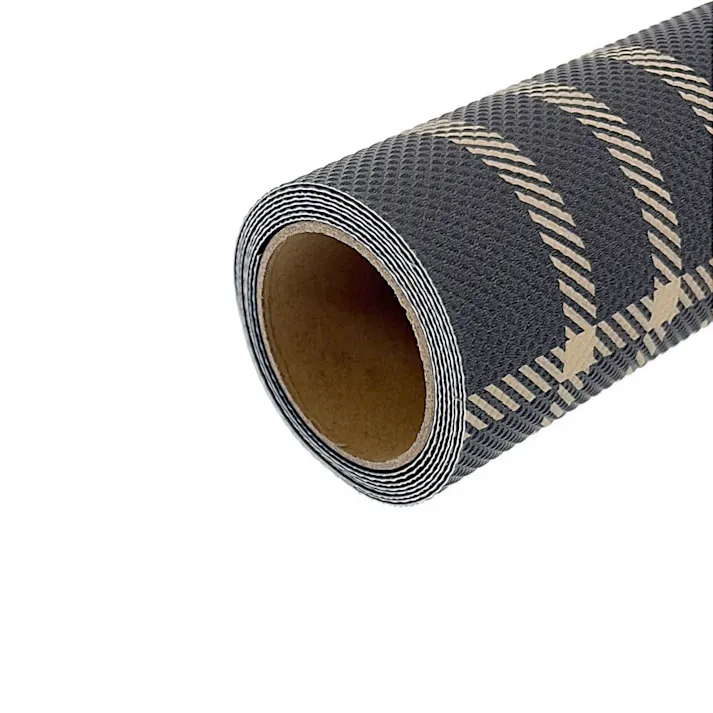 消臭マット チェックブラウン 90×120cm