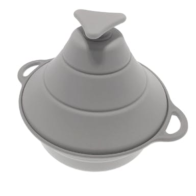 レンジで楽チン シリコンスチーマータジン グレー
