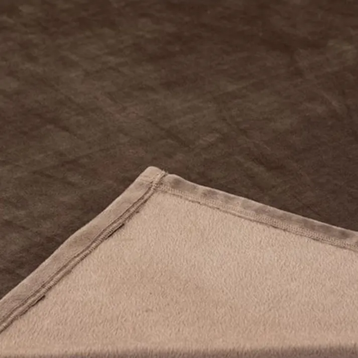 カインズ もちもち中掛け毛布 ブラウン 長方形 幅180cm 奥行230cm 洗濯可 こたつカバー