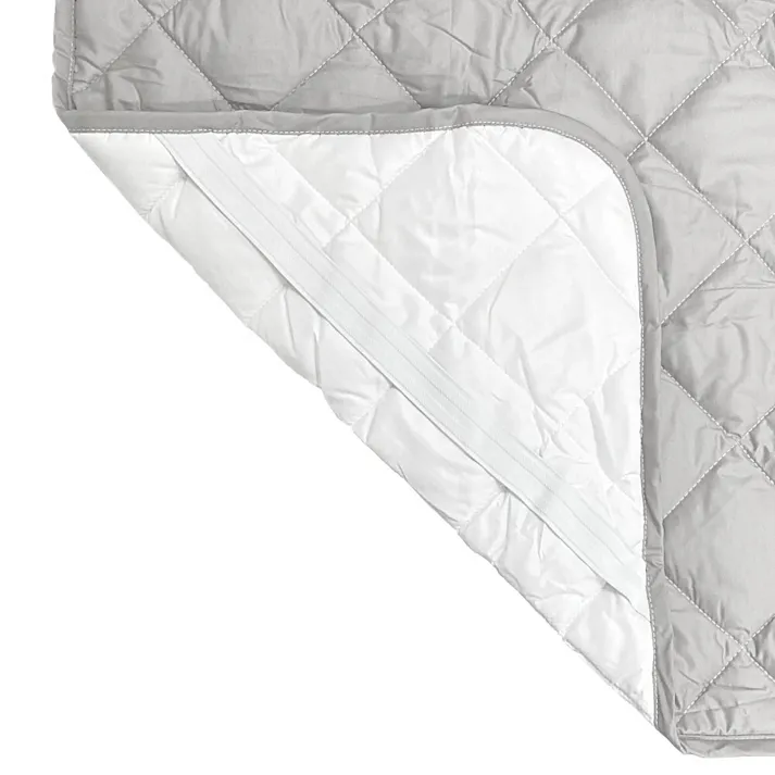 優れたW吸放湿ムレにくいベッドパッド セミダブル グレー 120×200