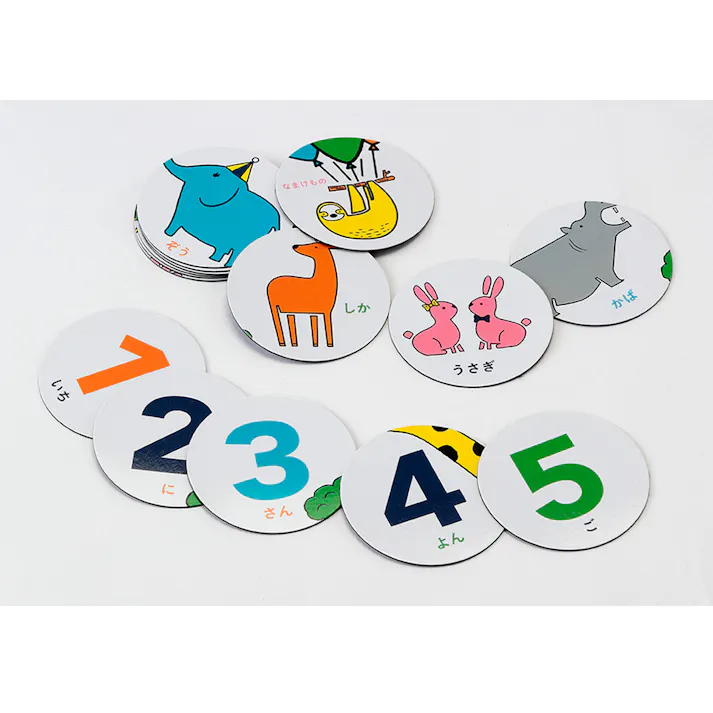 マグネットシート なかよし陸の動物たち/すうじ