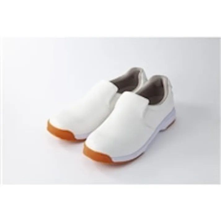 油に強く滑りにくいシューズ ホワイト 24.0cm