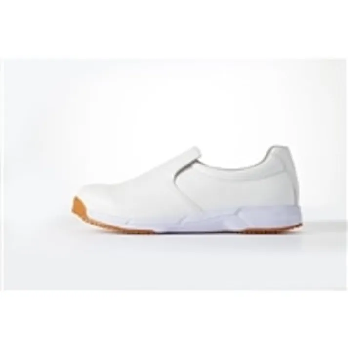 油に強く滑りにくいシューズ ホワイト 24.0cm