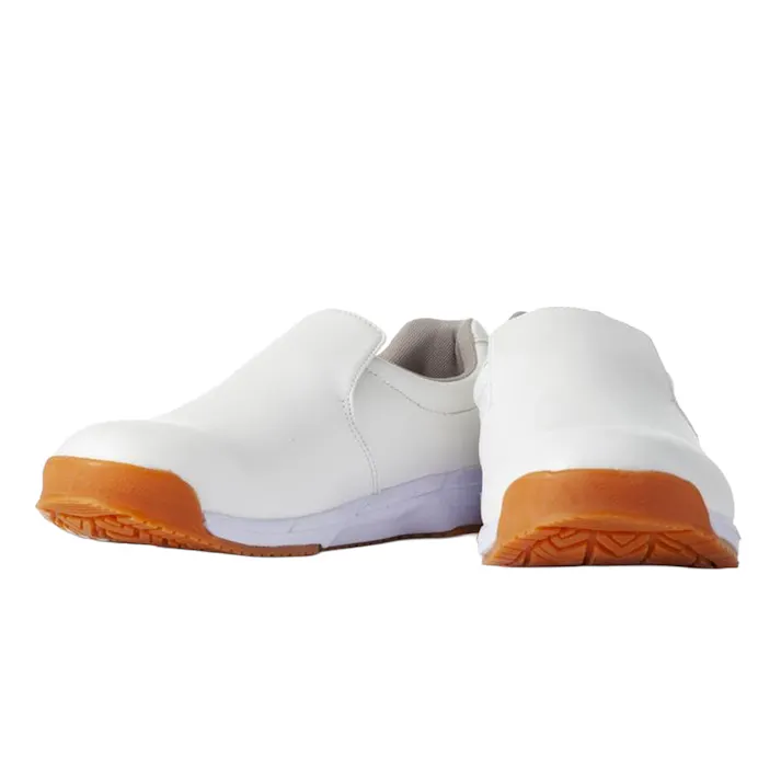 油に強く滑りにくいシューズ ホワイト 25.0cm