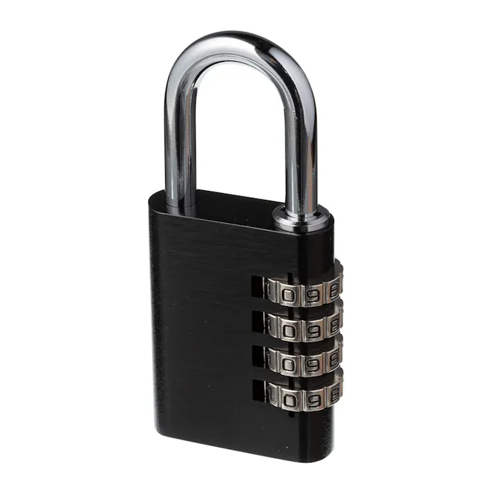 カインズ アルミダイヤル錠 大 4段 ブラック DK44BK