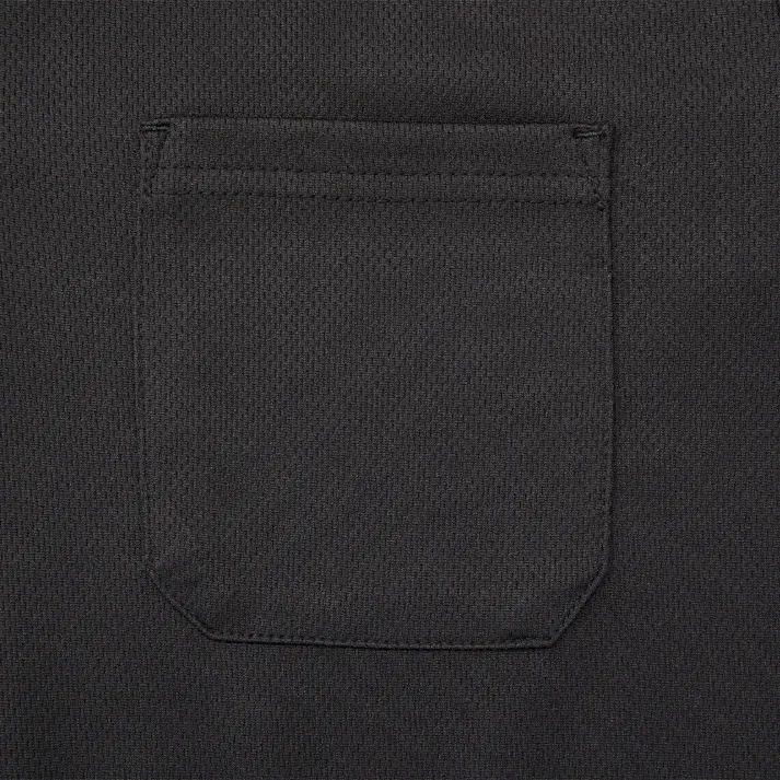 スピードドライ ワークポロシャツ 長袖 ブラック M