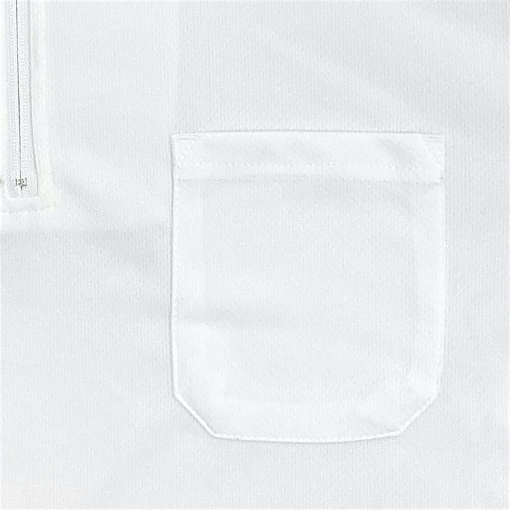 スピードドライジップアップシャツ ホワイト 3L | 作業着・作業服