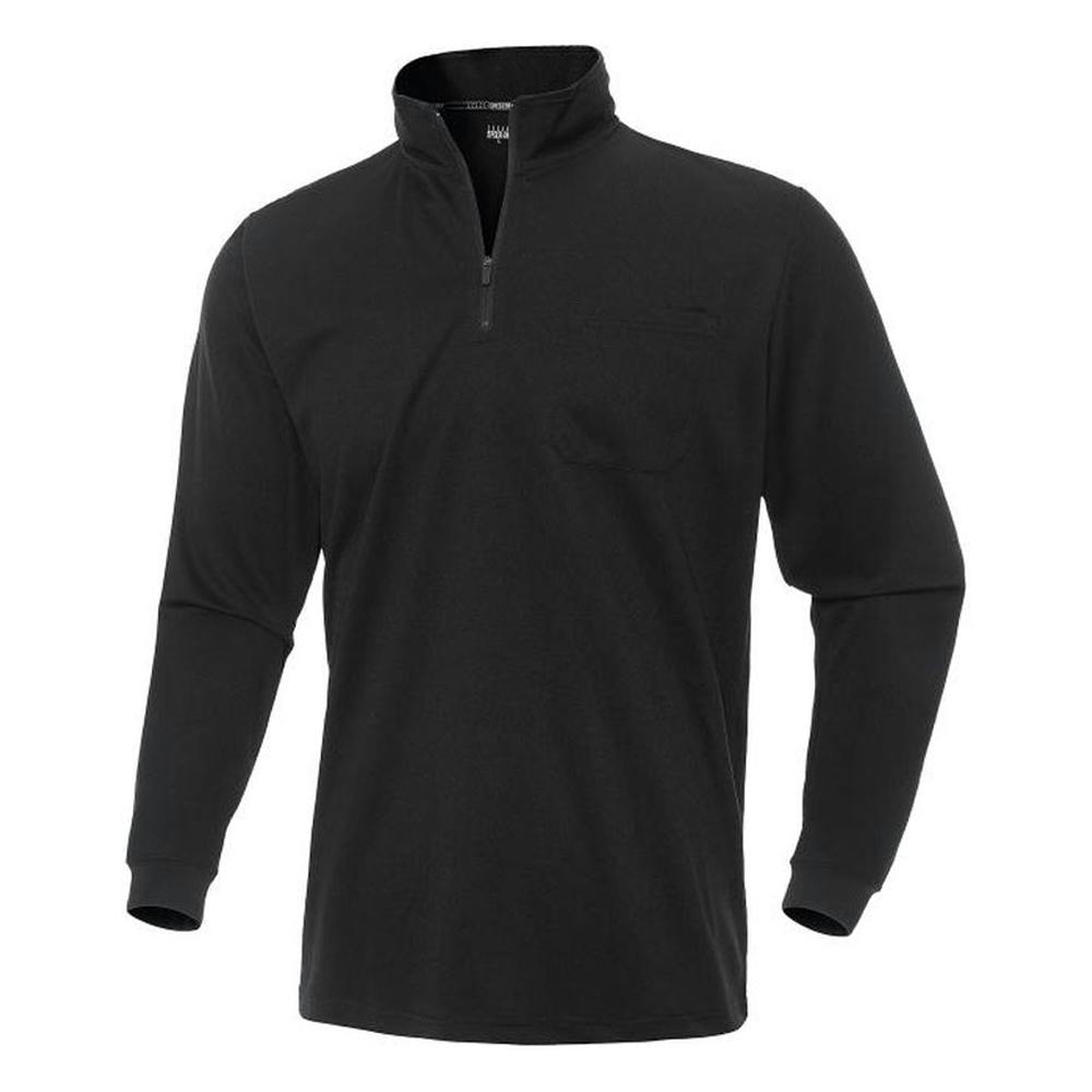 スピードドライ ジップアップシャツ ブラック 3L | 作業着・作業服