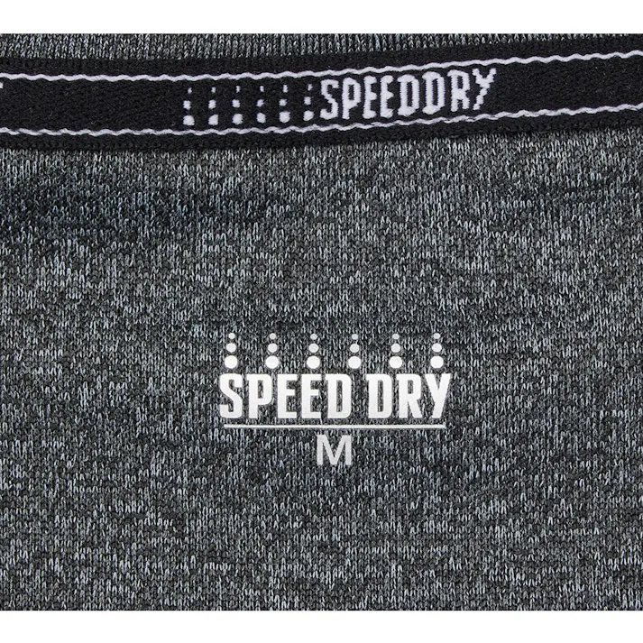 カインズ スピードドライ ワークTシャツ 長袖 杢ブラック 3L