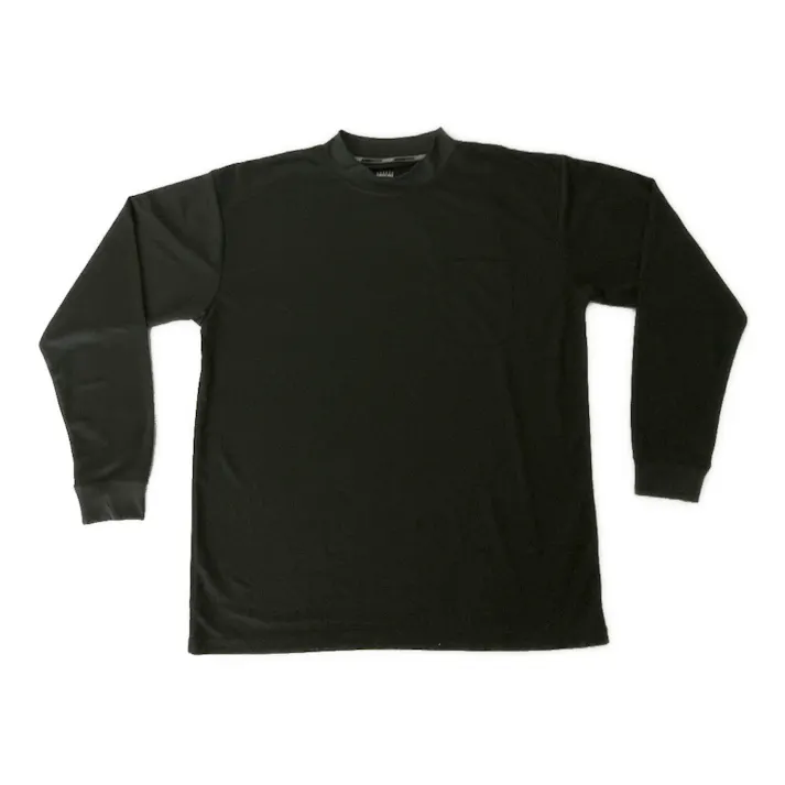 スピードドライ ワークTシャツ ハイネック 長袖 ブラック 3L