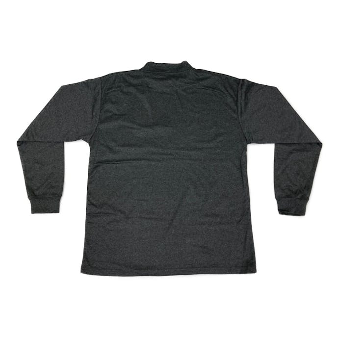 スピードドライ ワークTシャツ ハイネック 長袖 杢ブラック 3L