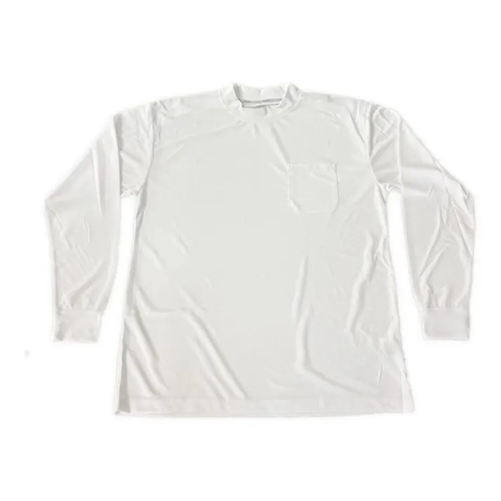 スピードドライ ワークTシャツ ハイネック 長袖 ホワイト 3L