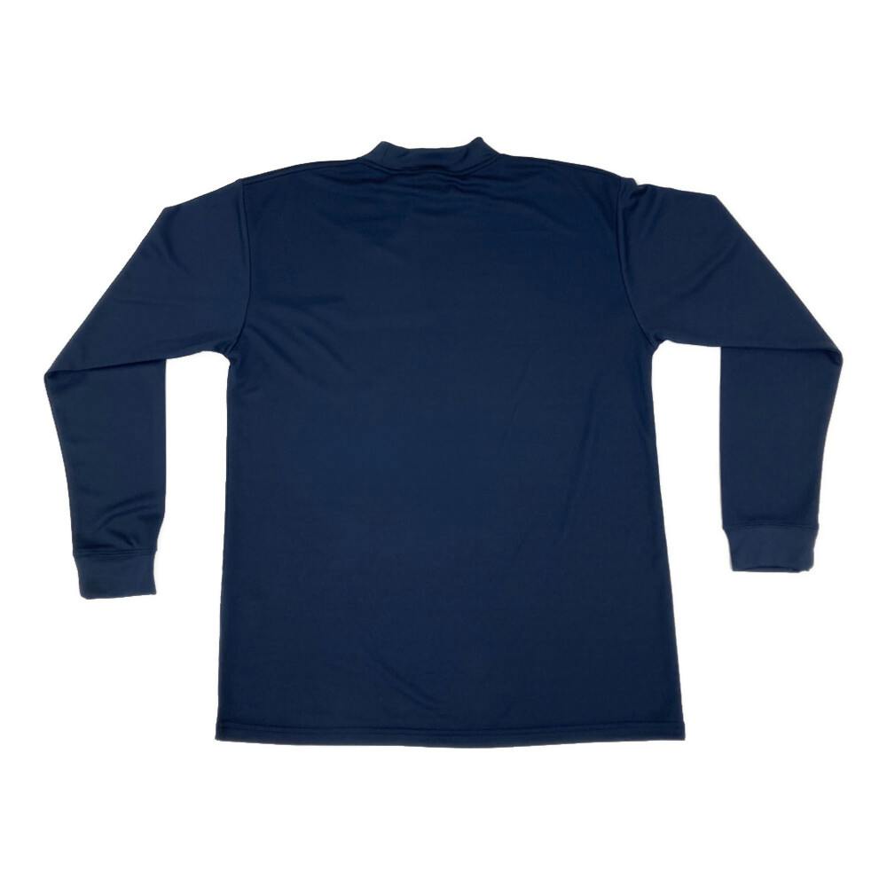 スピードドライ ワークTシャツ ハイネック 長袖 ネイビー LL | 作業着