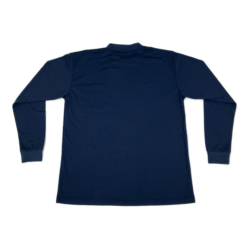スピードドライ ワークTシャツ ハイネック 長袖 ネイビー 3L | 作業着