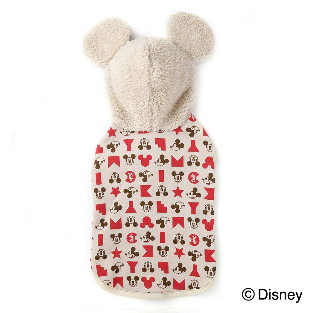 ミッキーマウス ピンク　パーカー 耳付き　ミッキー 夢展望（ユメテンボウ）の「裏起毛耳付きミッキーマウスパーカー