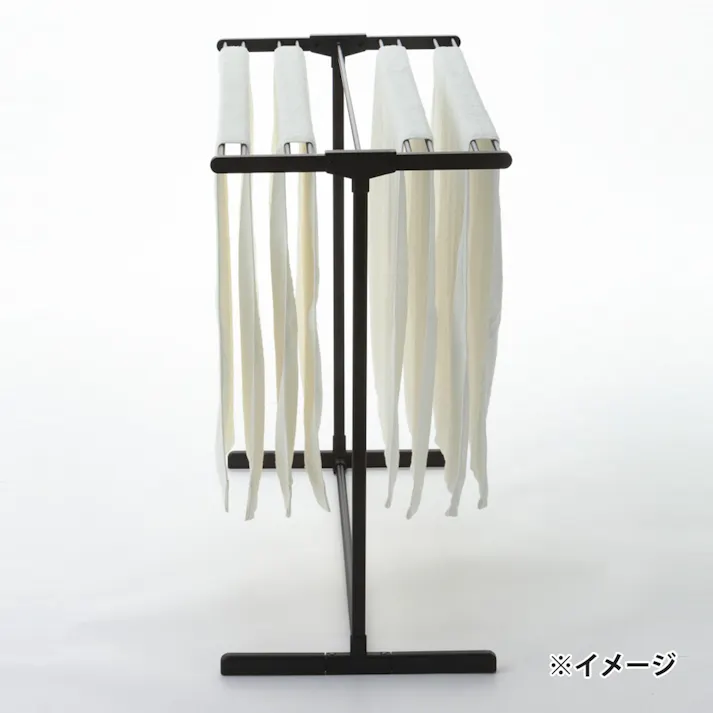 乾きやすい折りたたみ式タオルハンガー ブラック(販売終了)