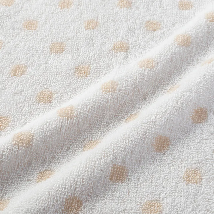 タオルハンカチ ドット アイボリー