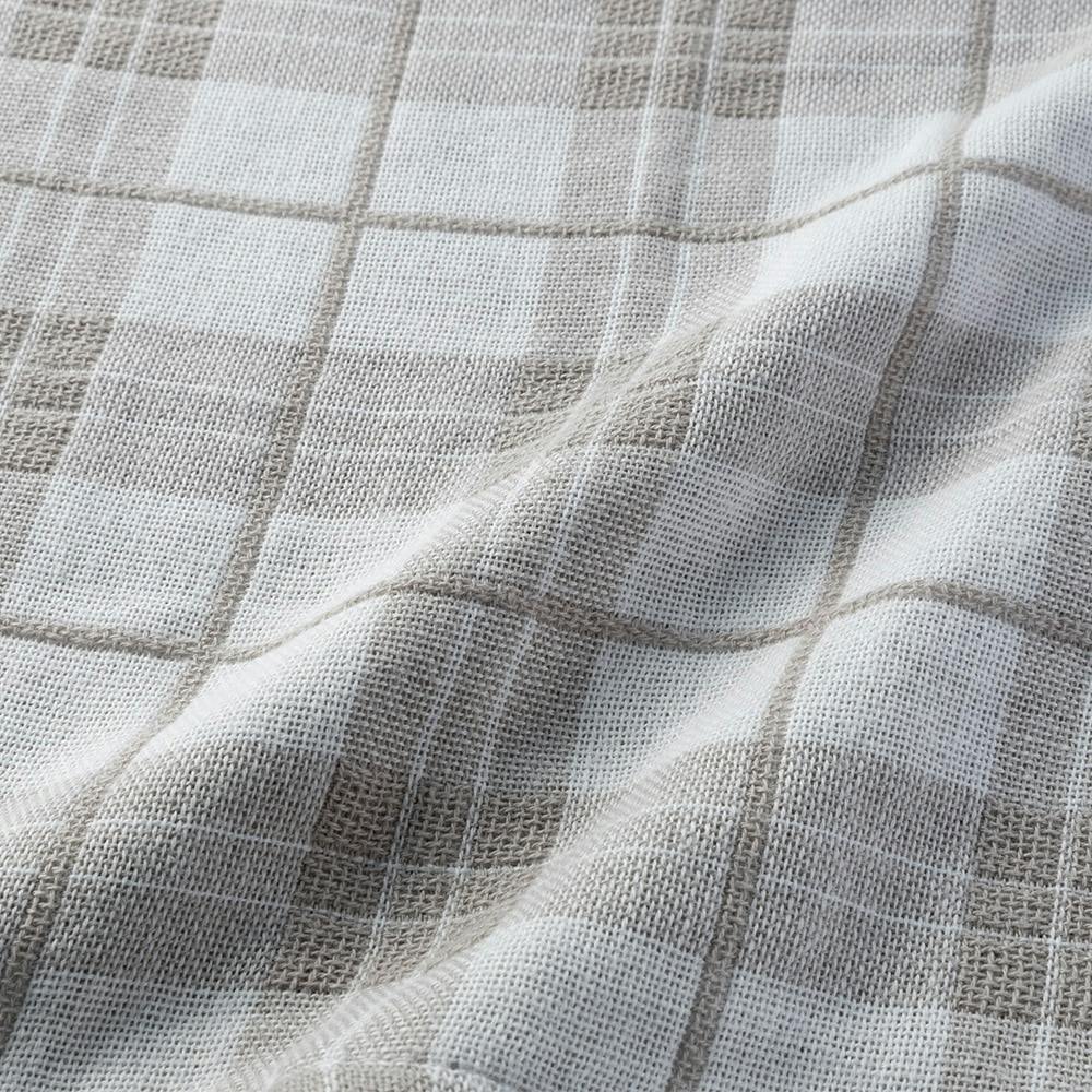 ガーゼハンカチ チェック グレー | タオル・ハンカチ 通販