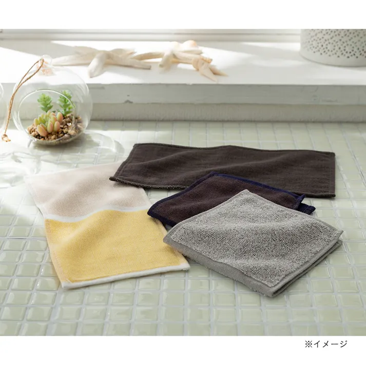 ハーフガーゼハンカチ ブラウン